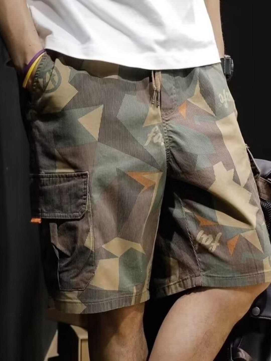 

StyleCast Men Abstract Printed Regular Fit Shorts, Green