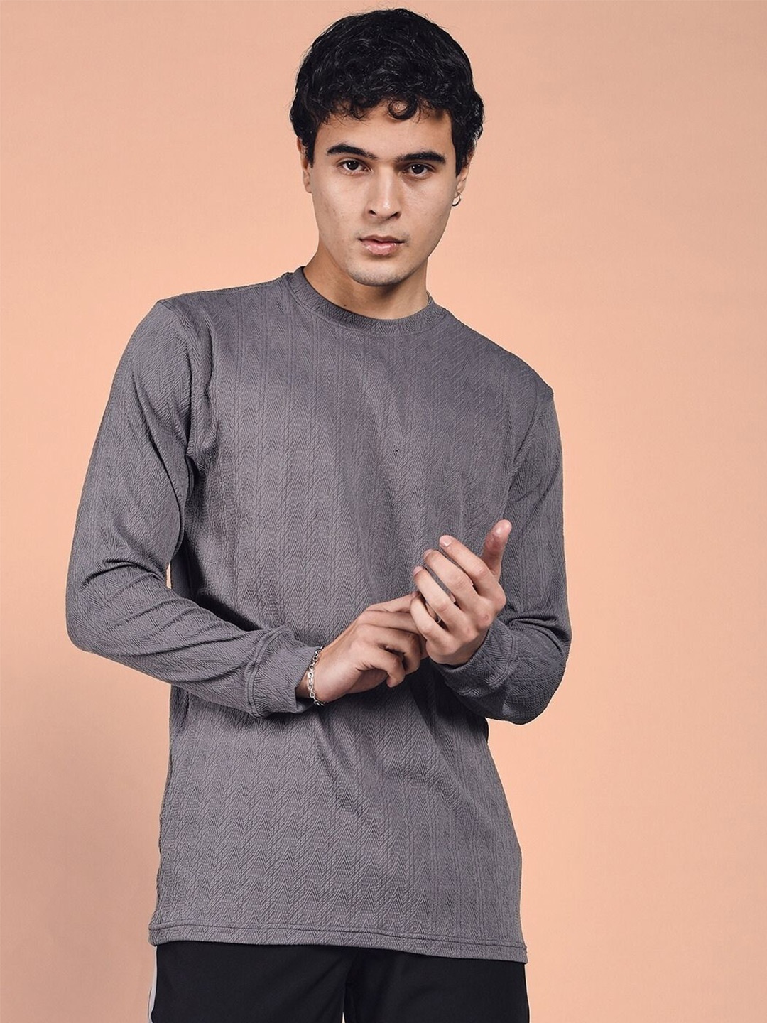 

WEARDUDS Men Round Neck Sweatshirt, Grey