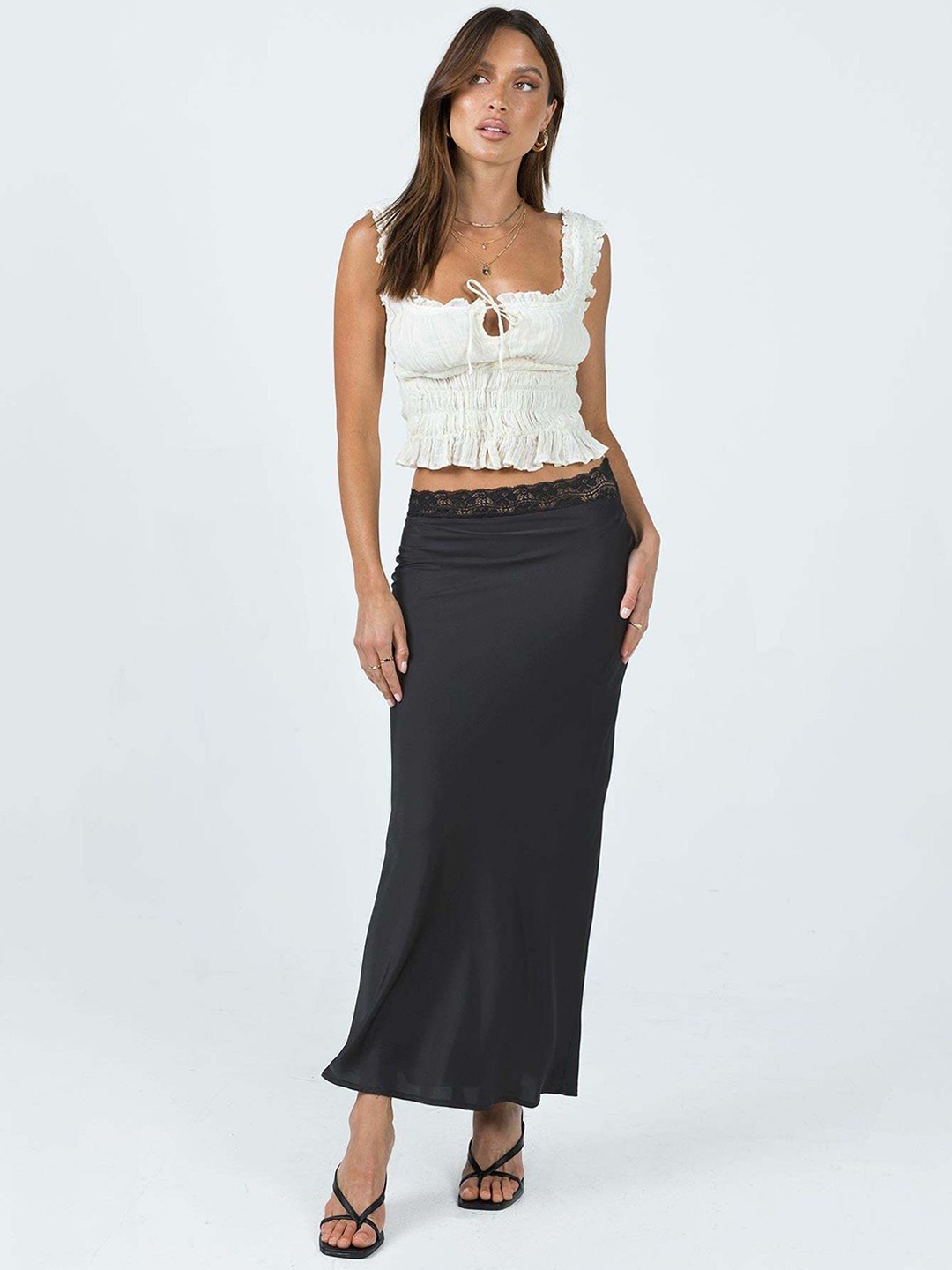 

StyleCast x Revolte Maxi Pencil Skirt, Black