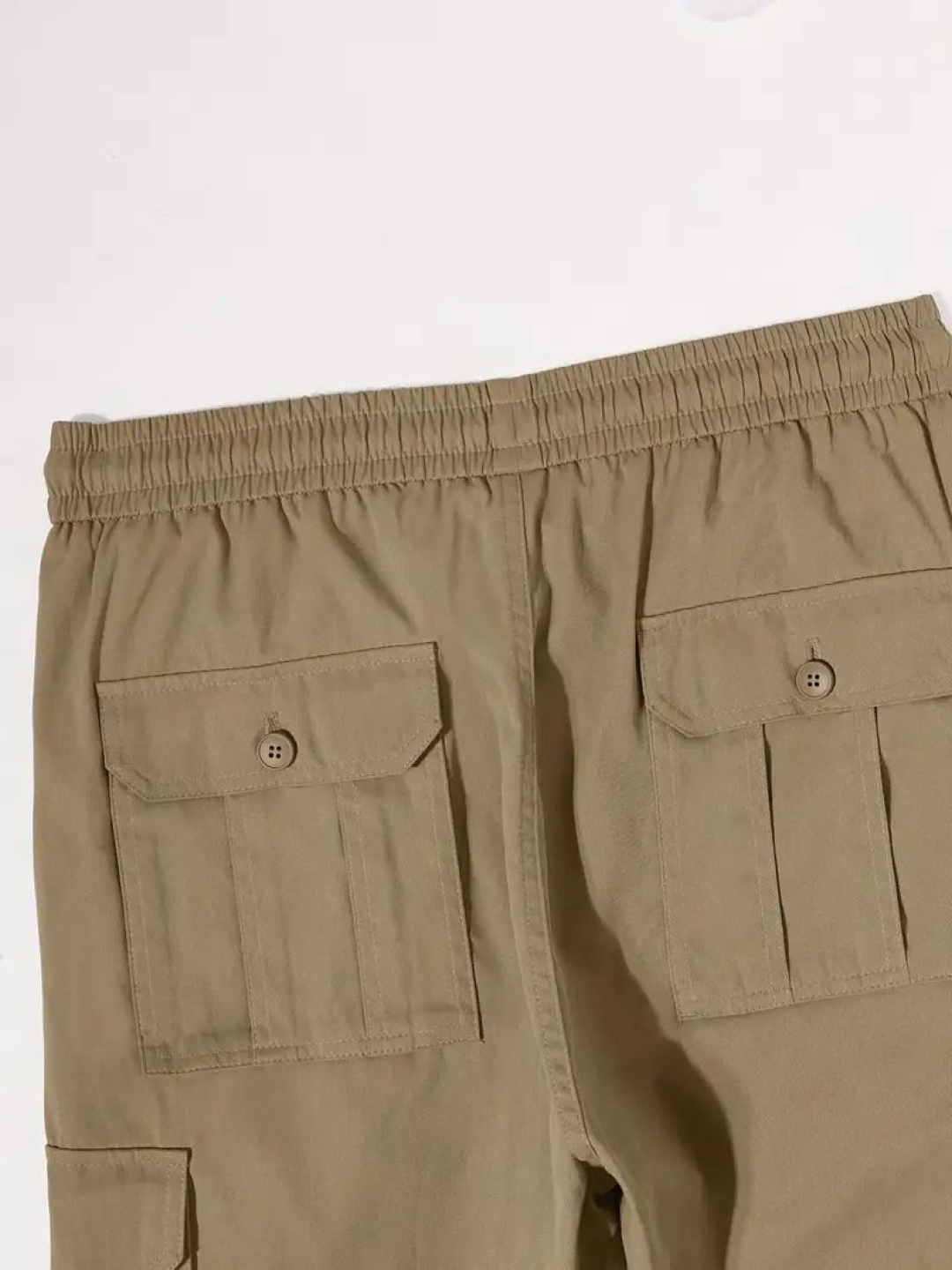 

STI Men Classic Loose Fit Cotton Cargos Trousers, Camel brown