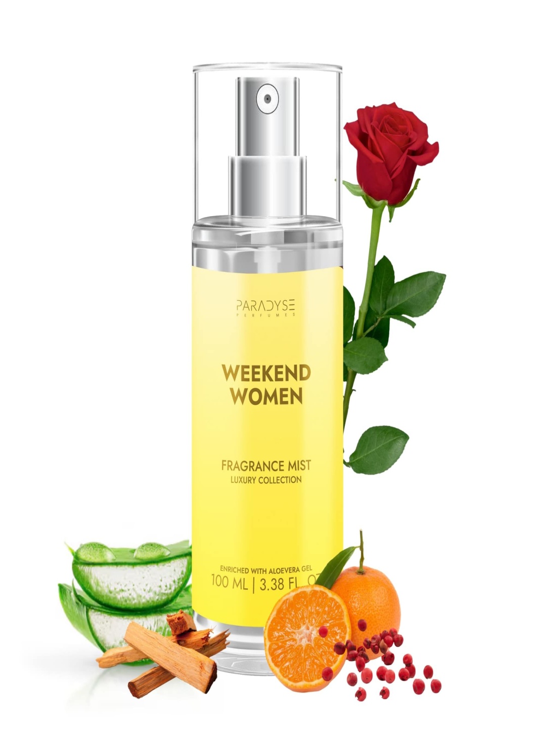 

PARADYSE PERFUMES Weekend Women Long Lasting Fragrance Mist - 100 ml, Transparent