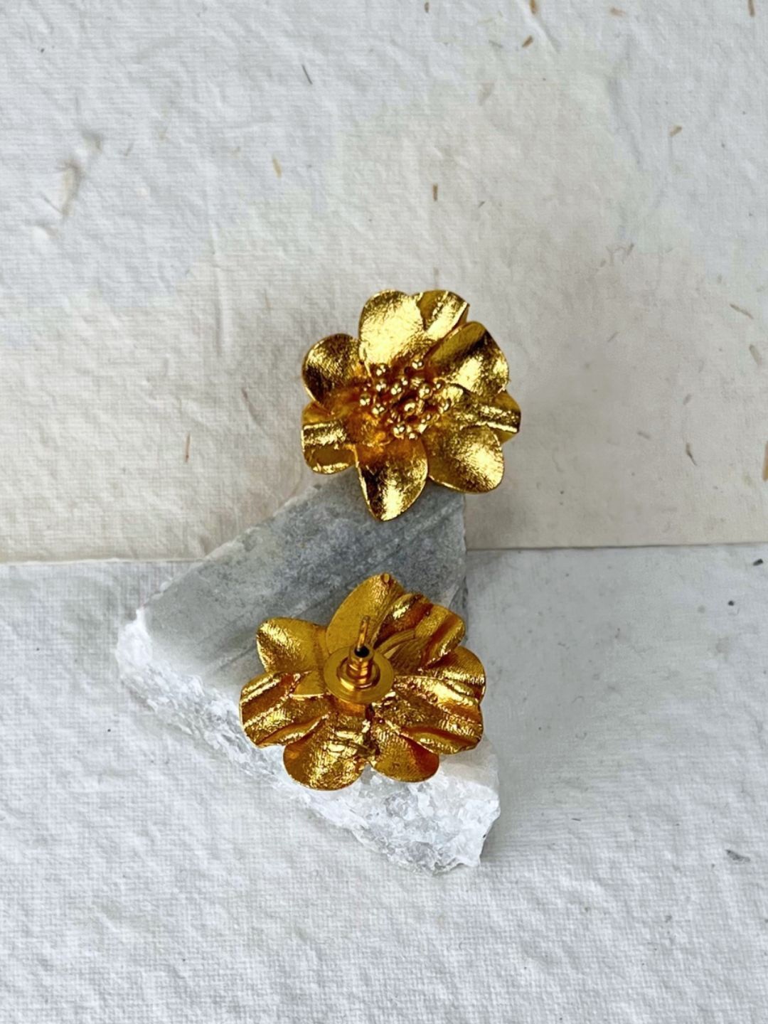 

The Ethereal Store Petra Gold-Plated Floral Shaped Studs