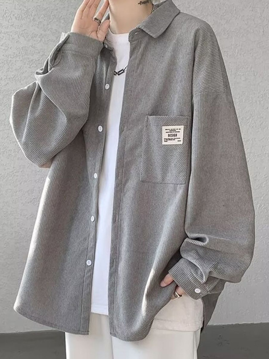 

StyleCast Men Opaque Casual Shirt, Grey