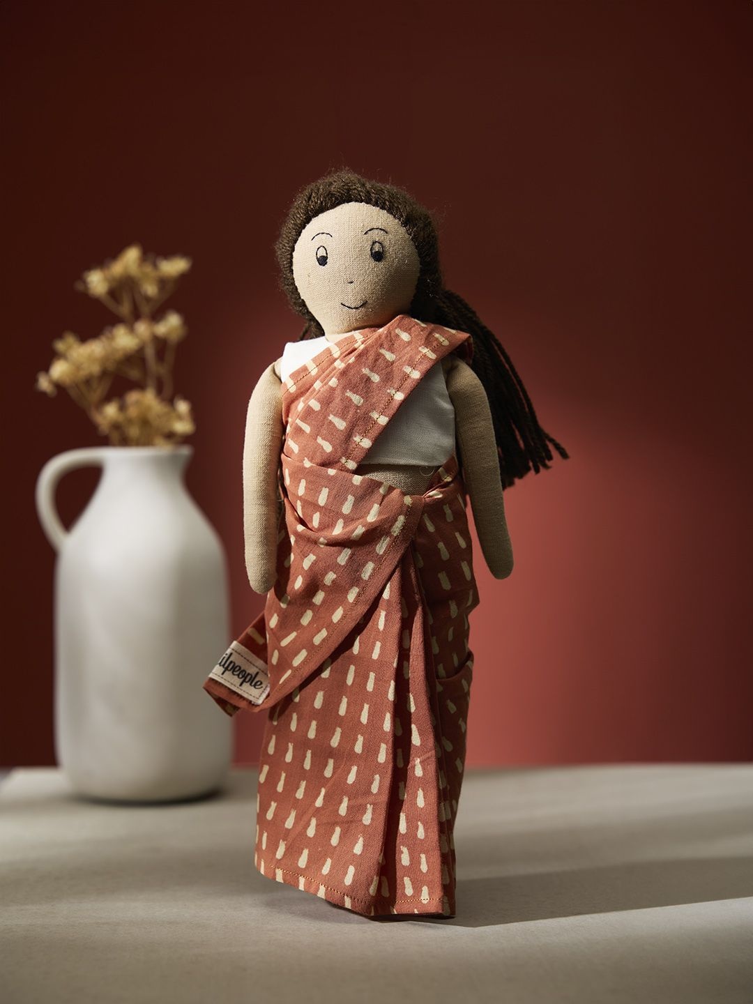 

Biglilpeople Cotton Filled Non-Allergic Doll Soft Toys and Dolls, Brown