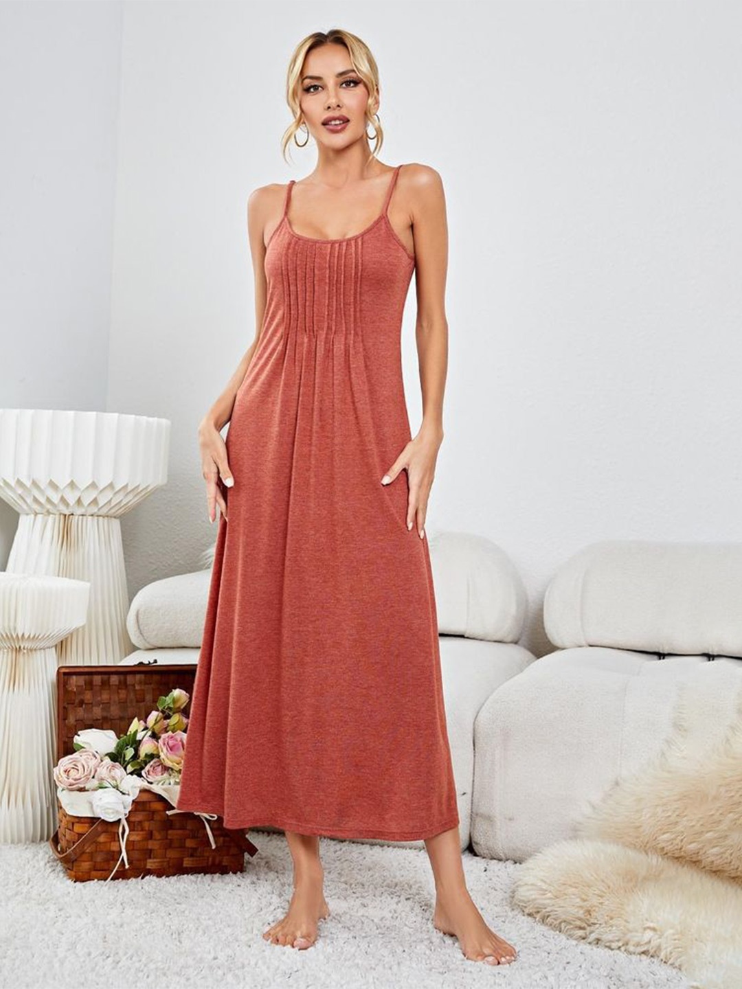 

LULU & SKY Maxi Nightdress, Red