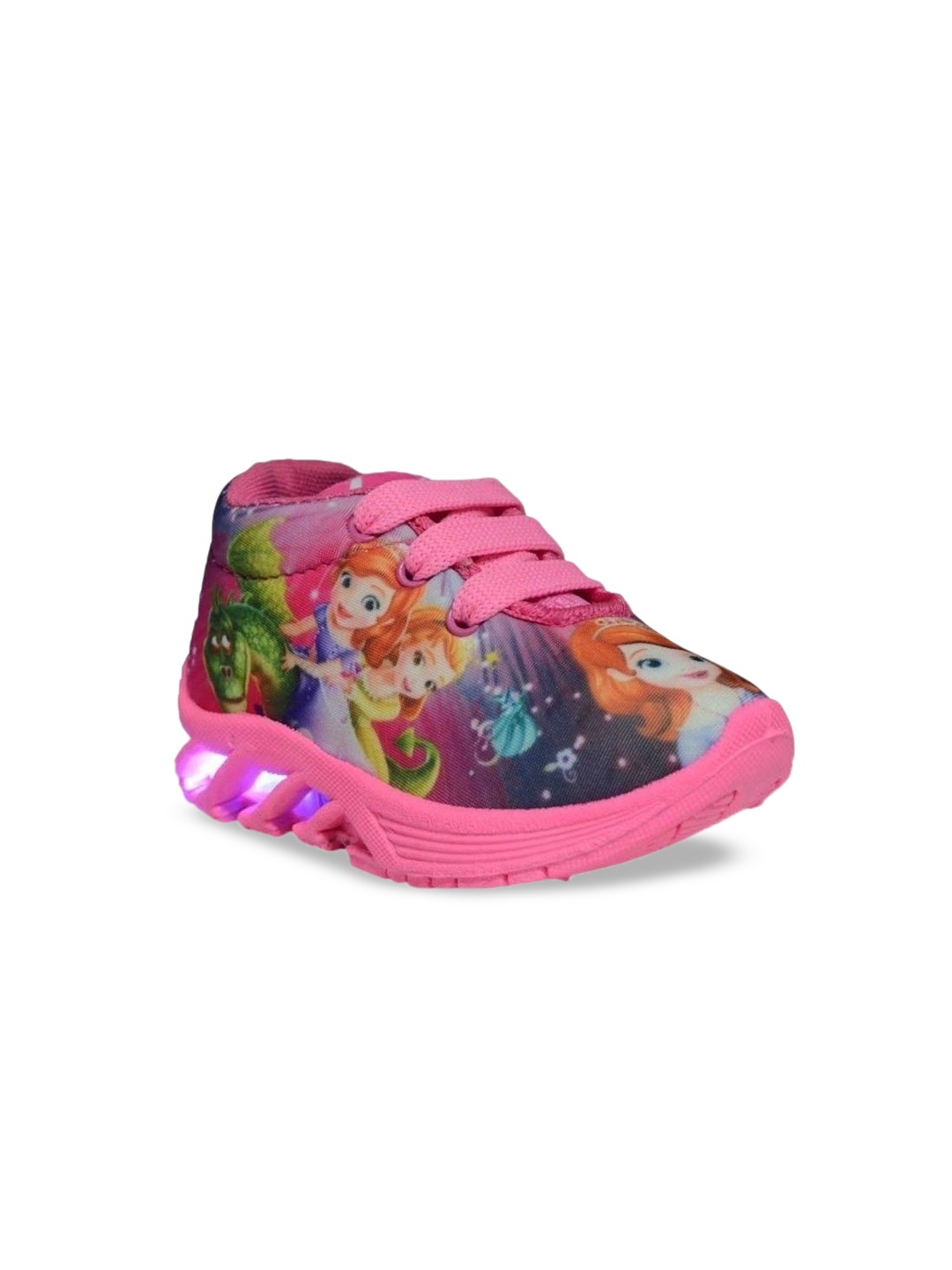 

BUNNIES Girls Sofia The First Printed Sneakers, Pink