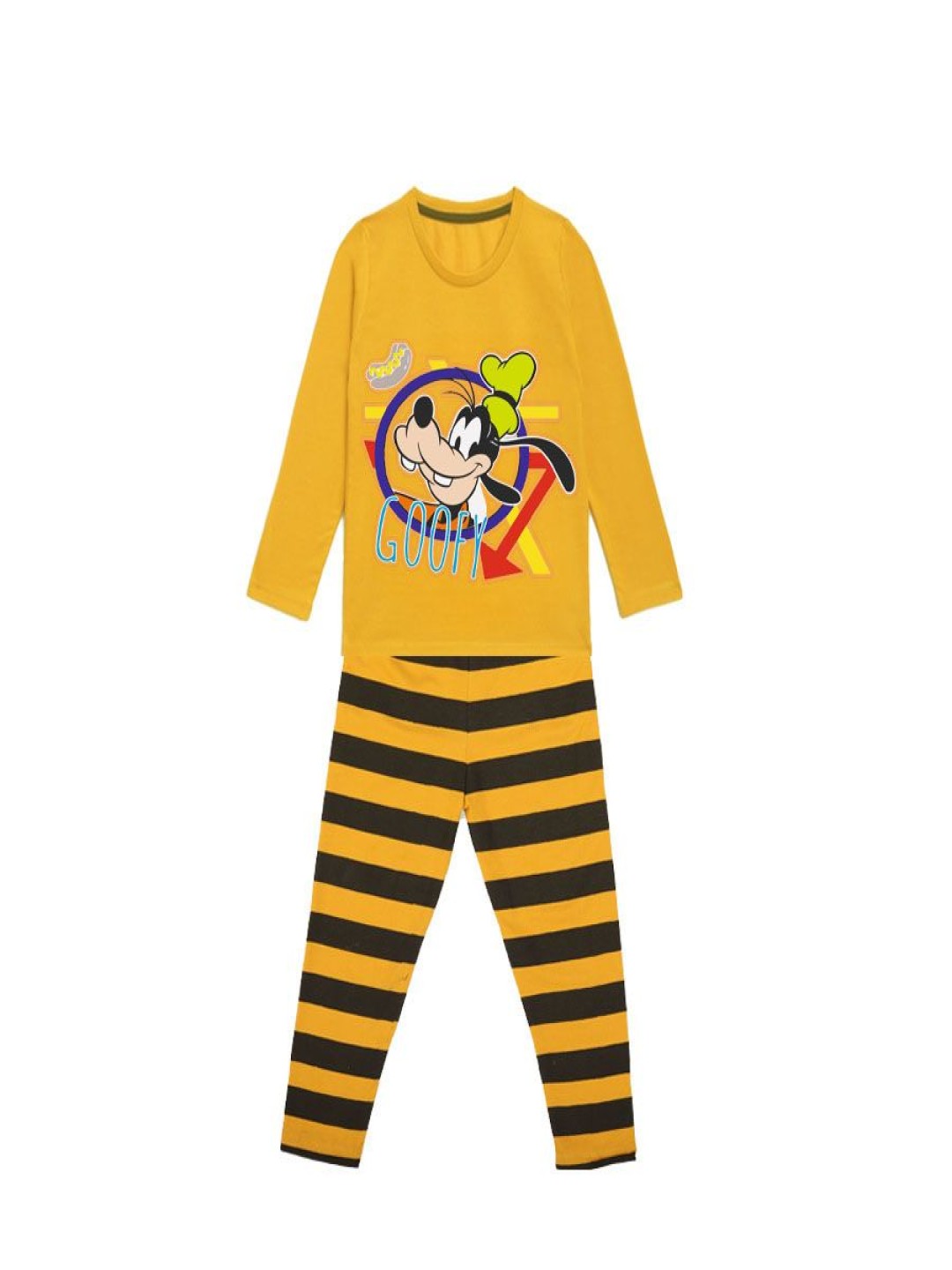 

YK Disney Boys Pure Cotton Printed Night suit, Mustard