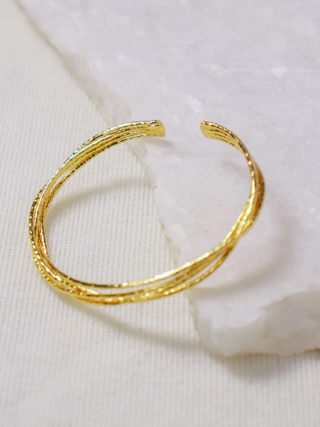 

The Ethereal Store Serenity Gold-Plated Arm Cuff Bracelet