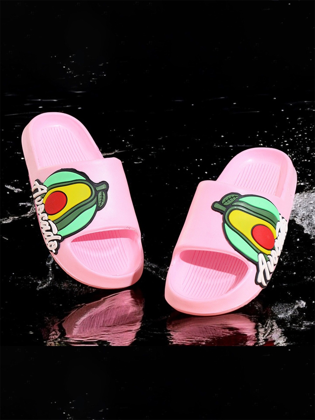 

KAPYANSH Women Rubber Sliders, Pink
