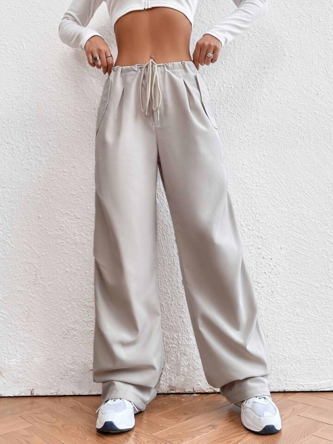 

TABADTOD Women Relaxed Loose Fit Easy Wash Joggers Trousers, Grey