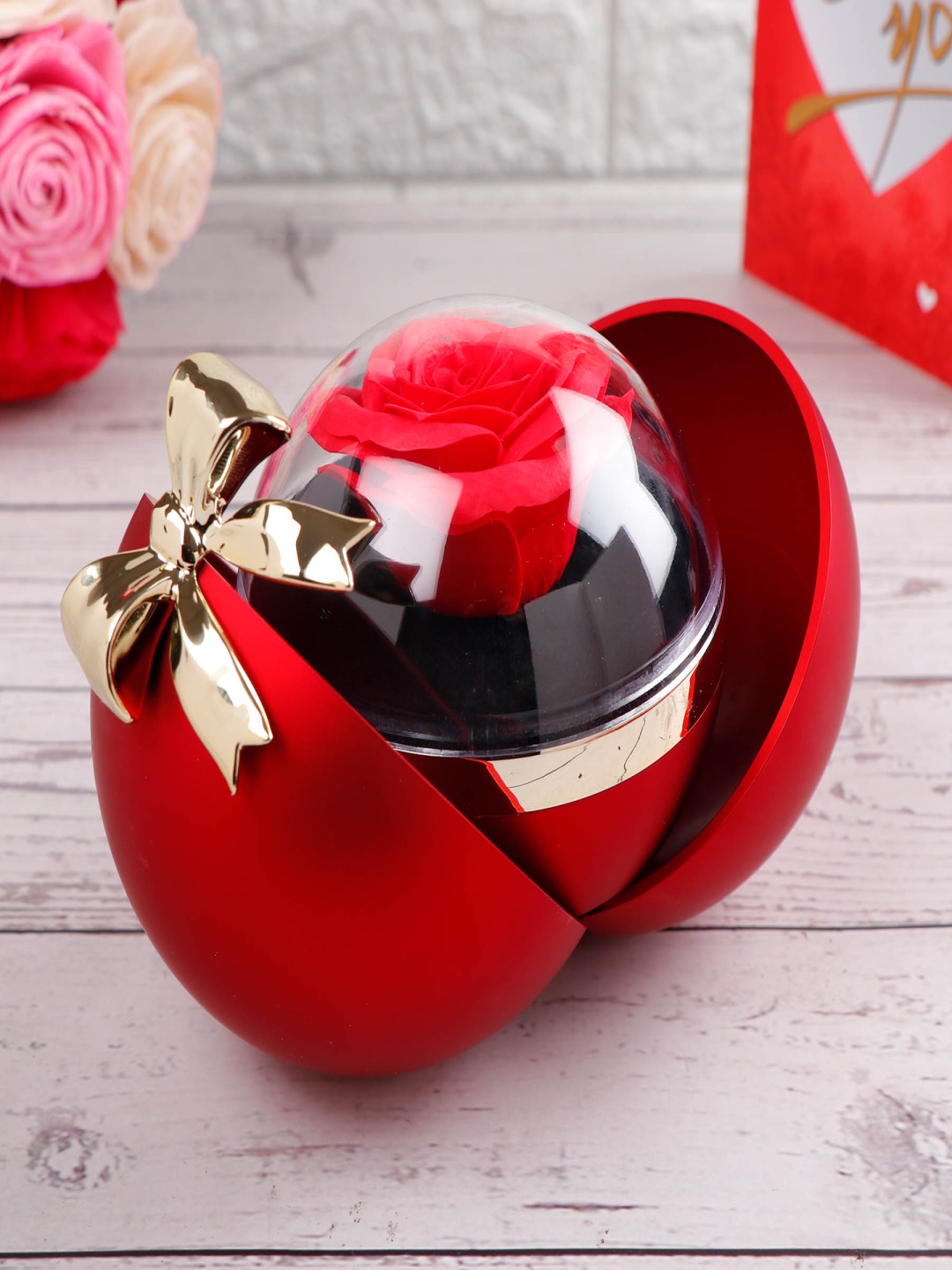 

Archies Red Gift of Love Proposing Ring Box Showpiece
