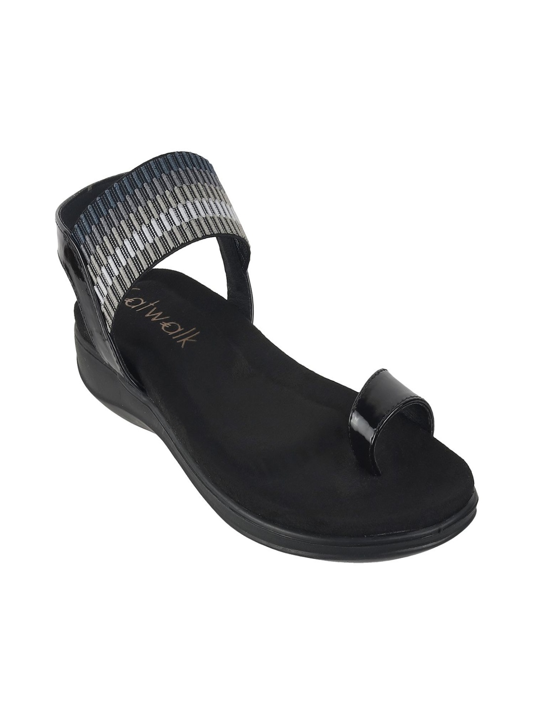 

Catwalk Women One Toe Flats, Black