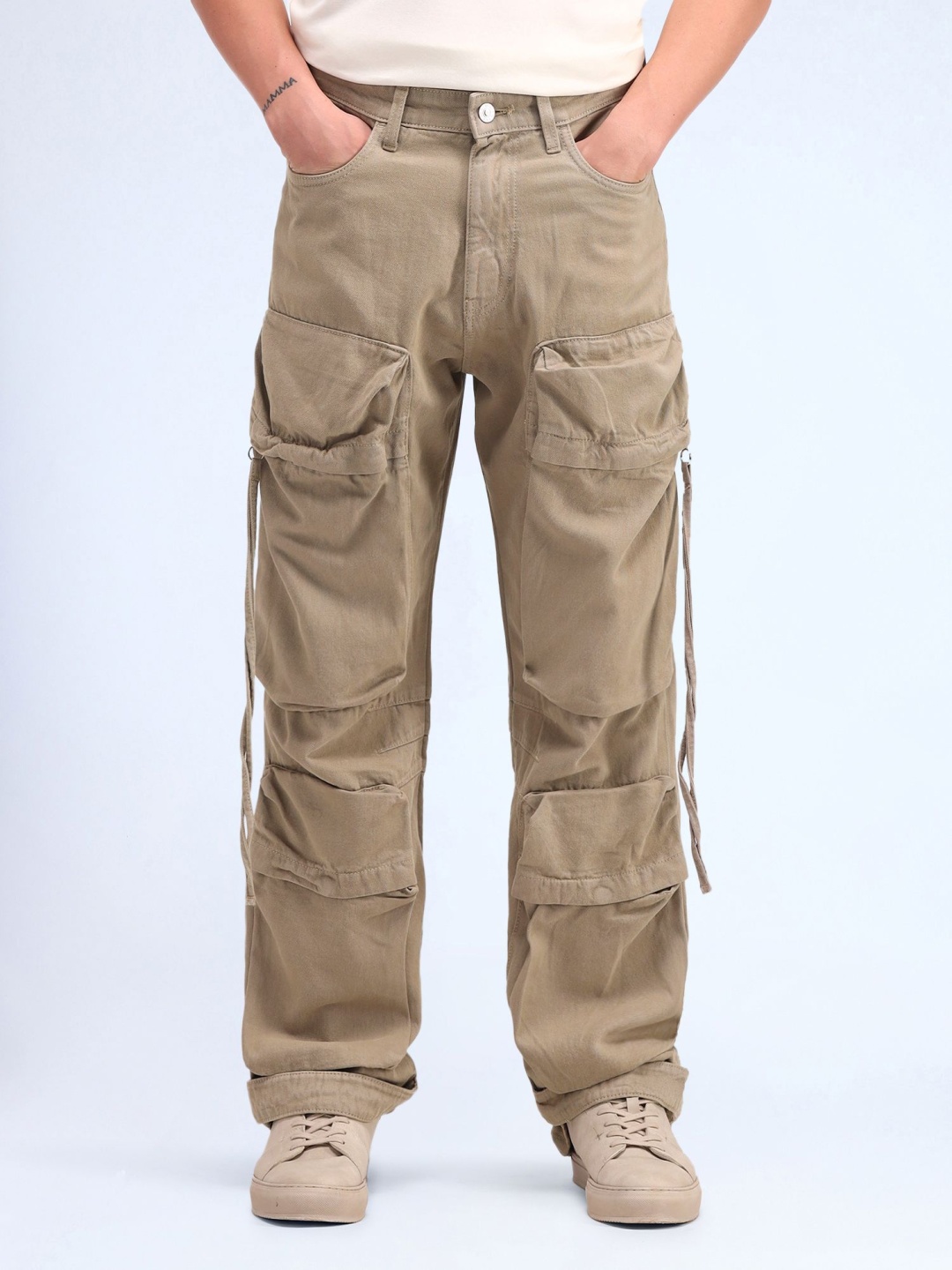 

Flying Machine Men Relaxed Fit Jeans, Brown