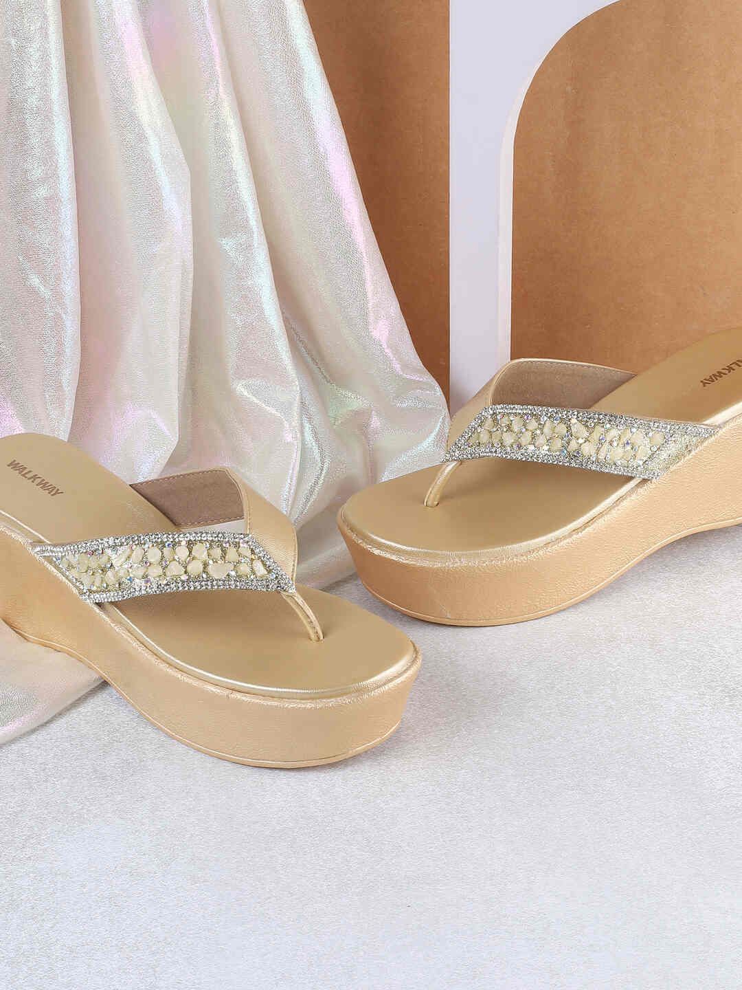 

WALKWAY by Metro Platform Sandals, Gold