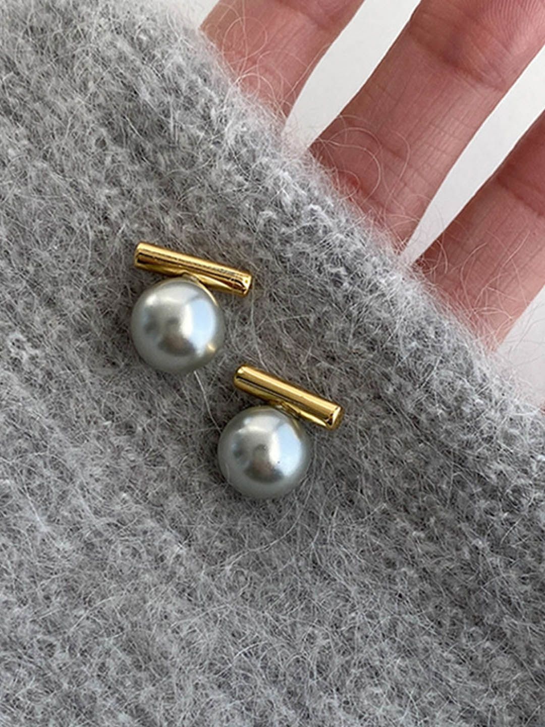 

StyleCast Silver-Toned Contemporary Shaped Studs