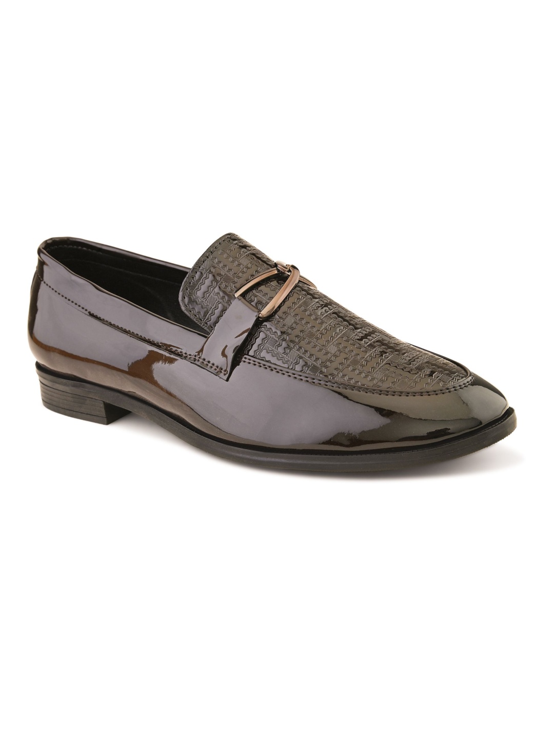 

INVICTUS Men Round Toe Formal Loafers, Brown