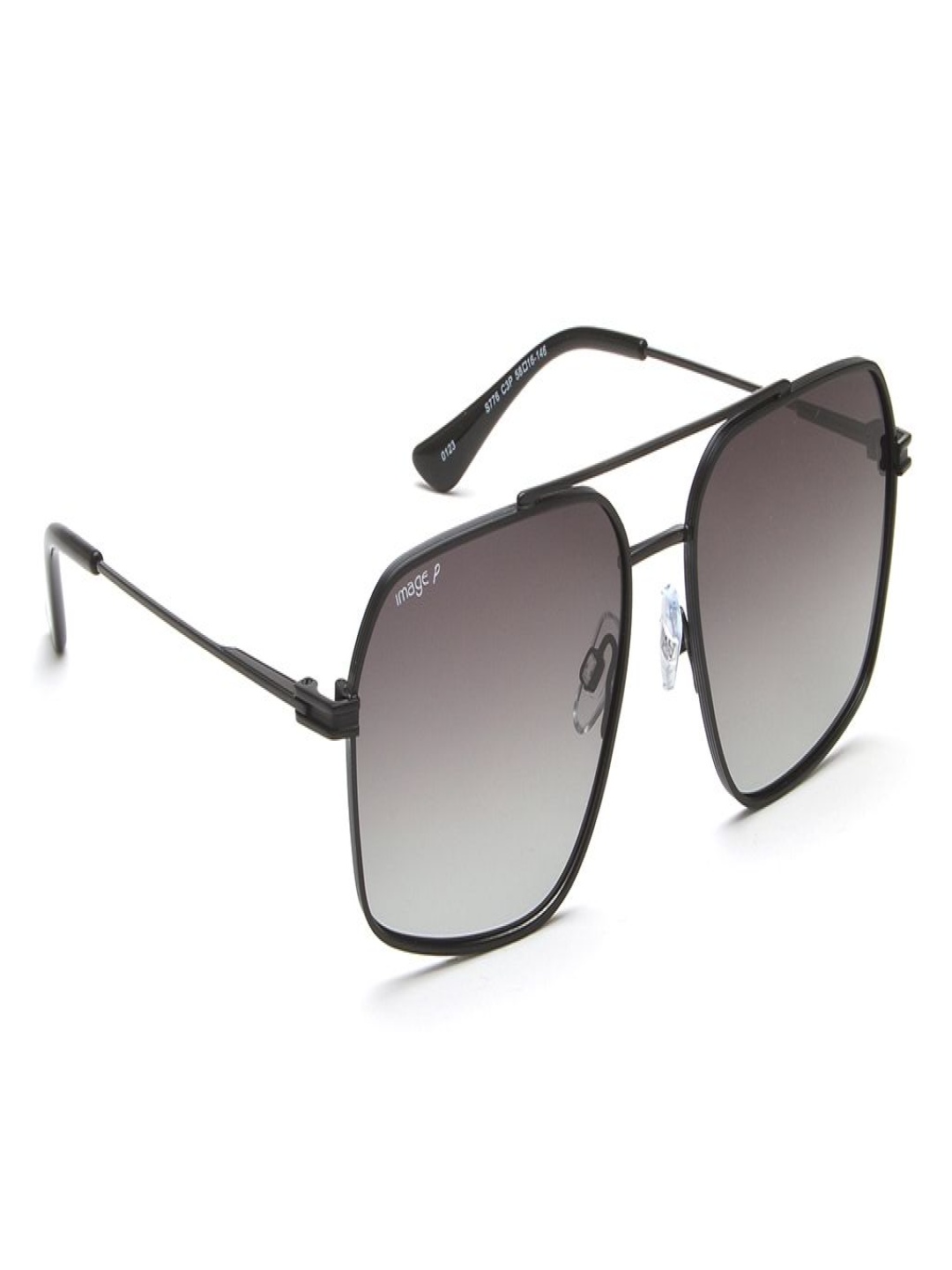 

Image Men Square Sunglasses with Polarised and UV Protected Lens IMS776C3PSG, Black