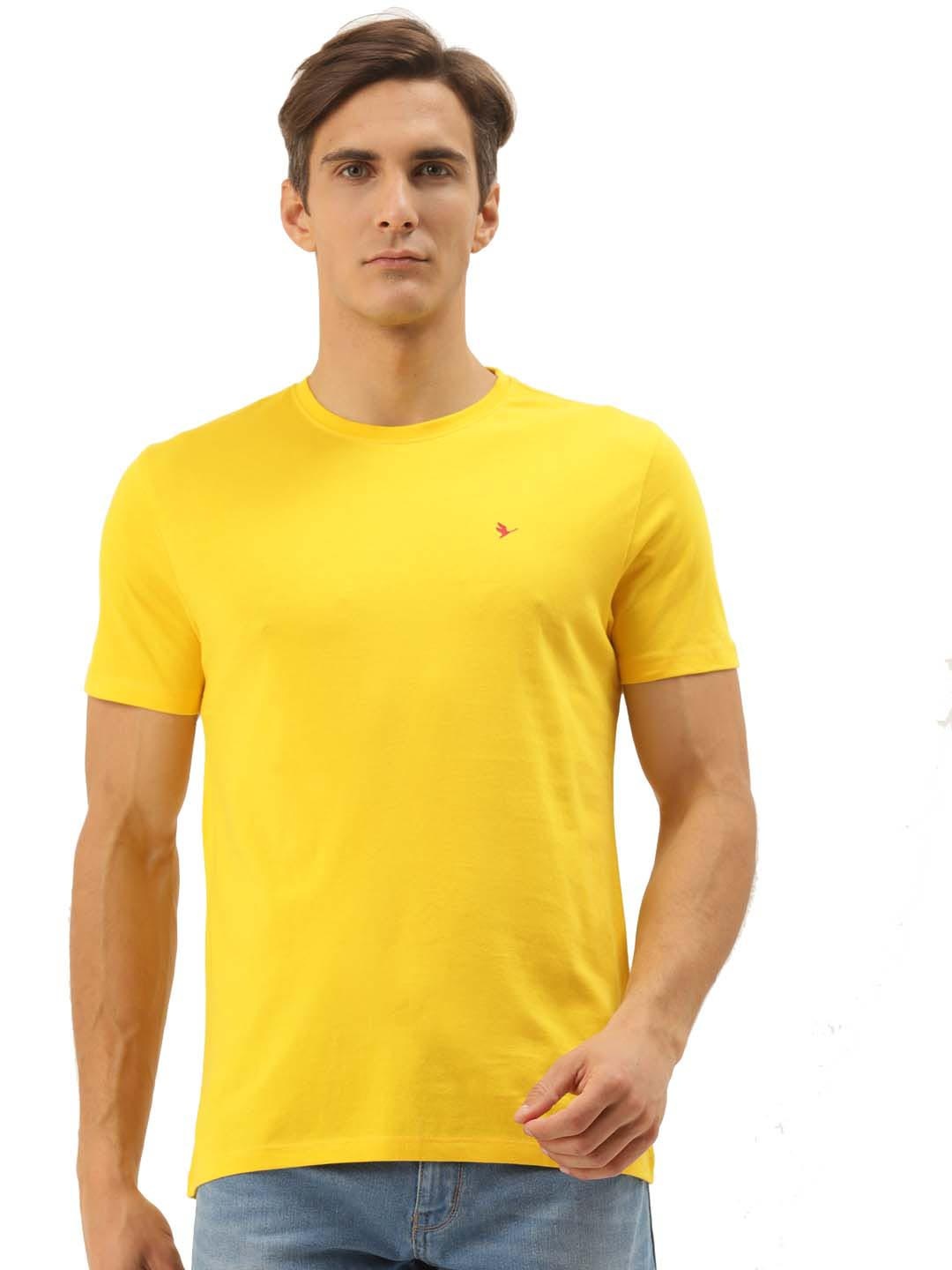 

AMSWAN Men Pockets T-shirt, Yellow