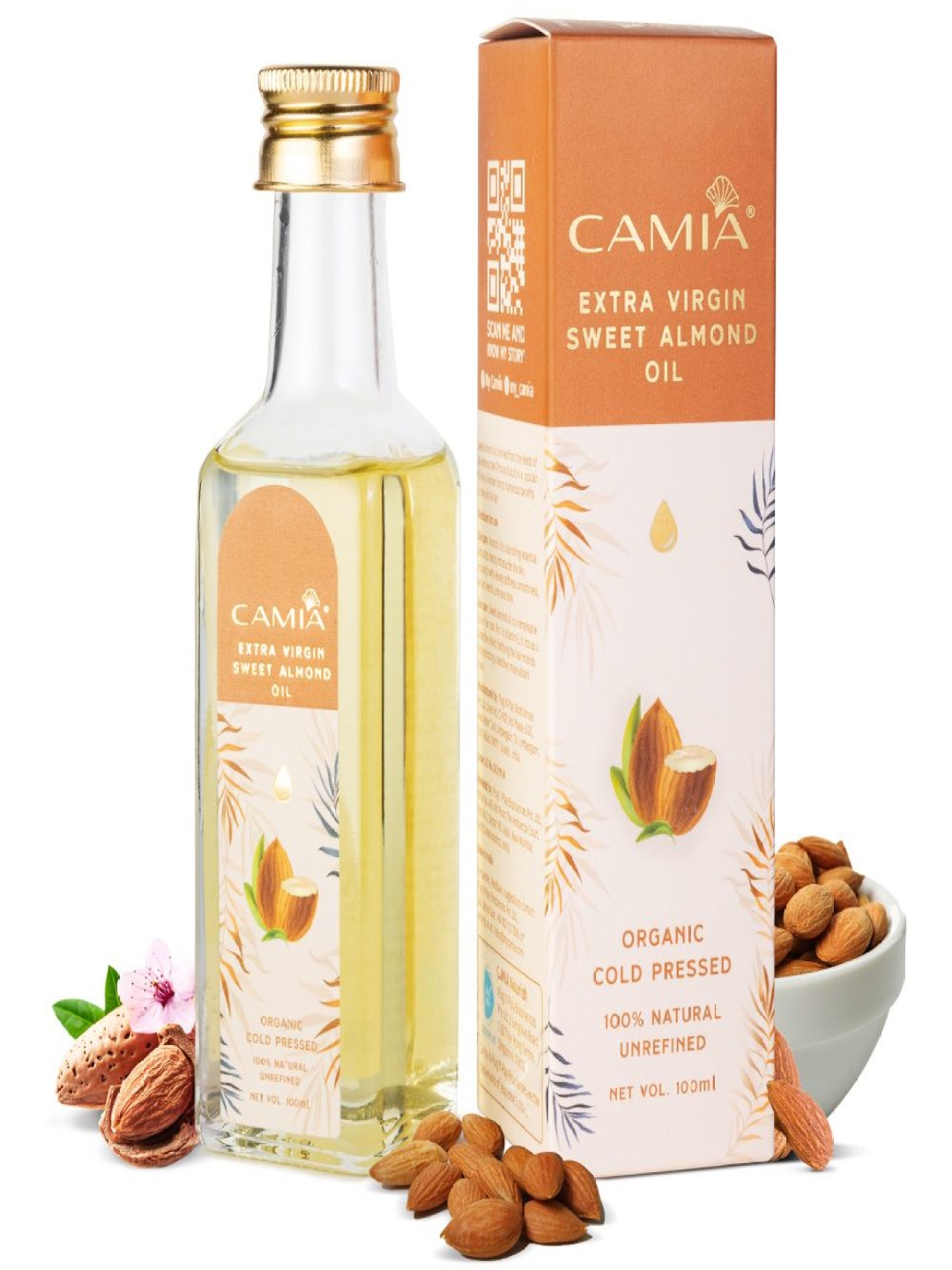 

CAMIA Set Of 3 Rosemary Soap -125 g, Essential Oil -15 ml & Sweet Almond Oil- 100 ml, White