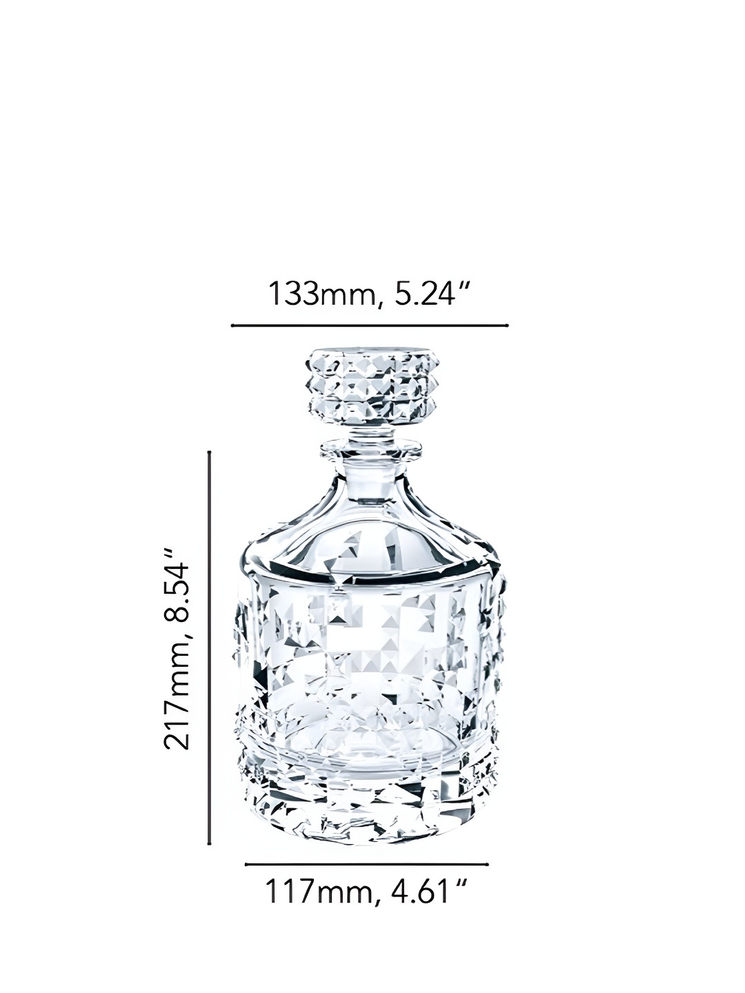 

Nachtmann Punk Crystal Transparent Glass Decanter