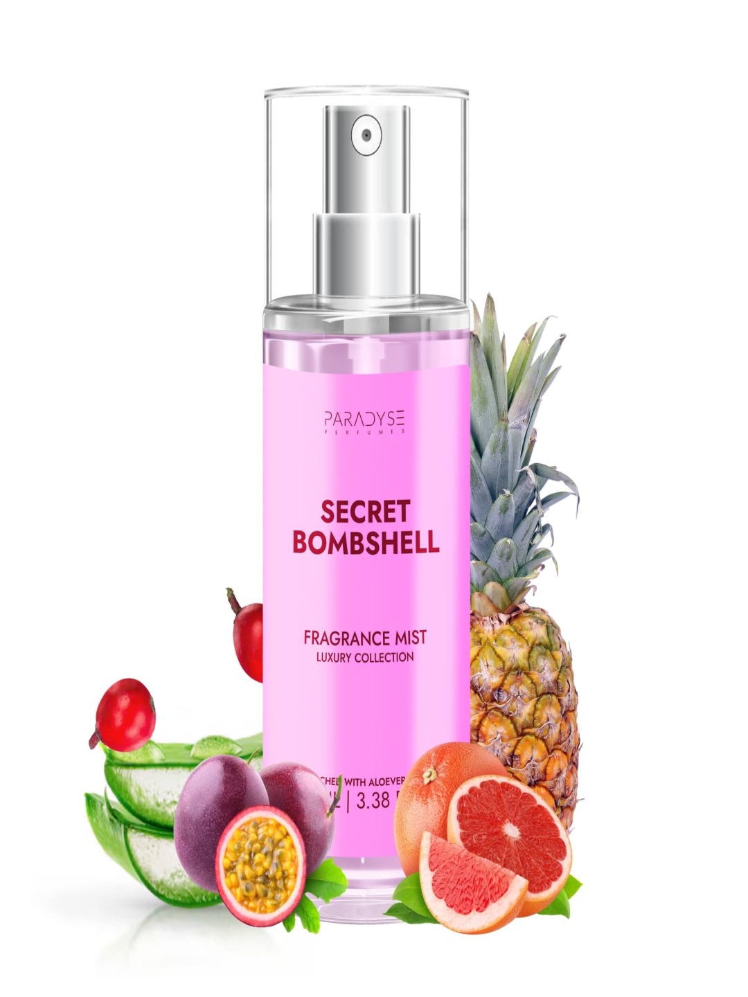 

PARADYSE PERFUMES Secret Bombshell Long Lasting Fragrance Mist - 100 ml, Transparent