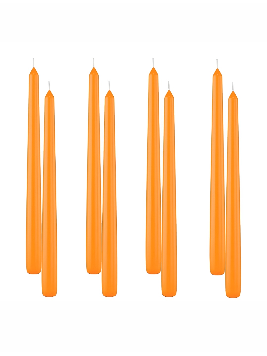 

atorakushon 8 Pcs Orange Scented Tapered Candles