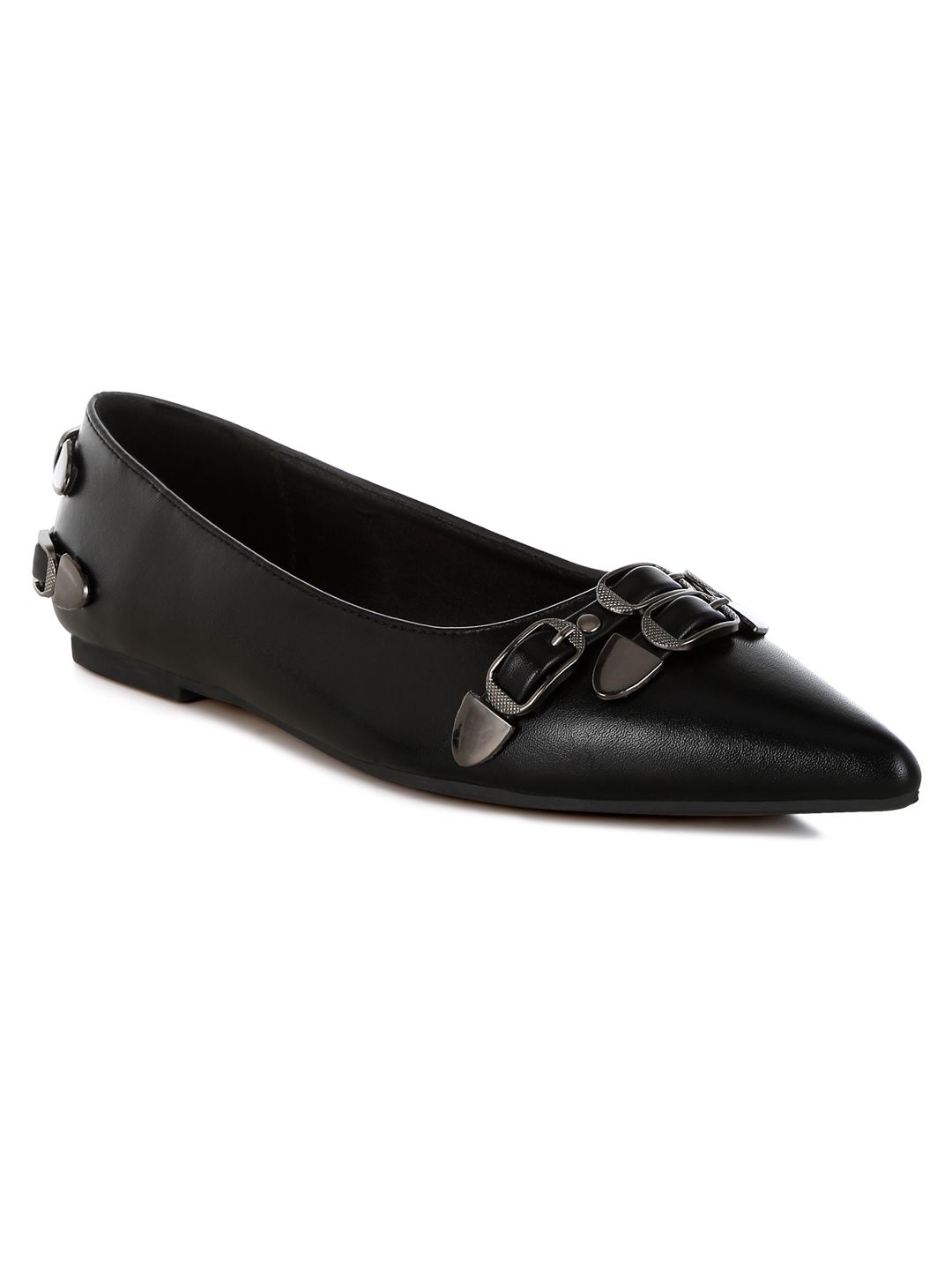 

London Rag Women Embellished Ballerinas Flats, Black