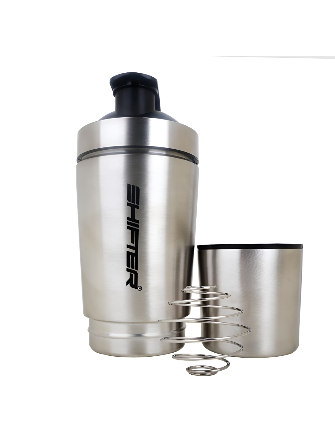 

SHIFTER Silver-Toned Single Stainless Steel Solid Water Bottle