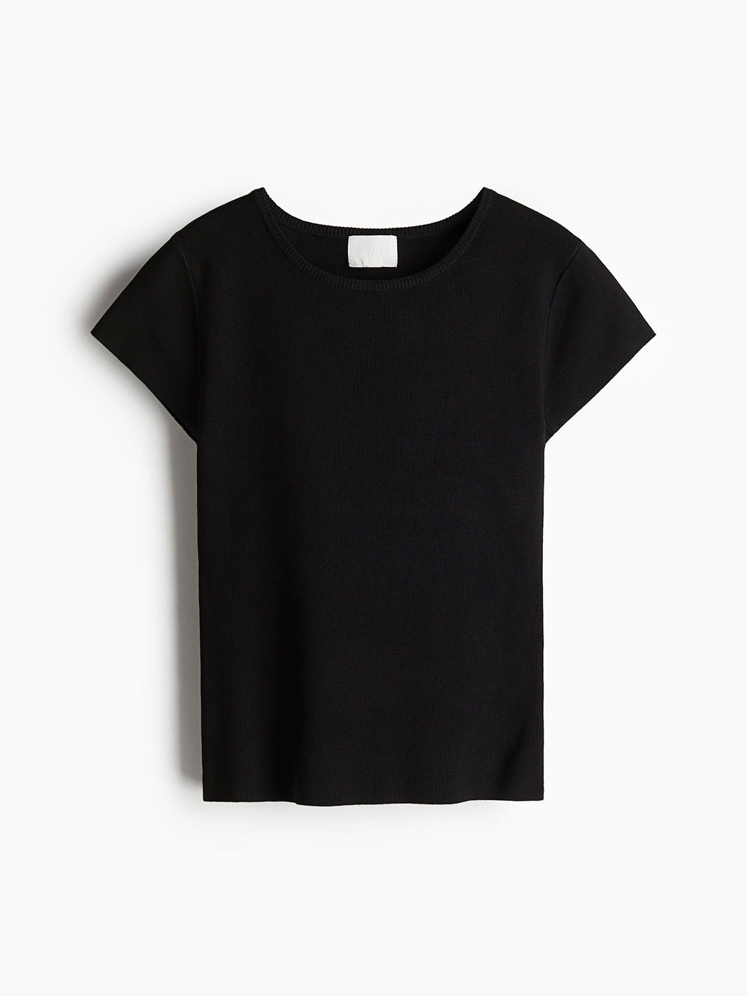 

H&M Button-Detail Top, Black