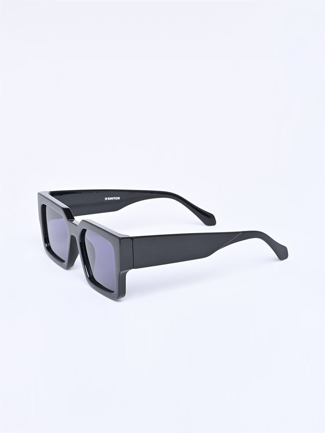 

Snitch Men Fashion-Forward Rectangular Black Sunglasses SN0062