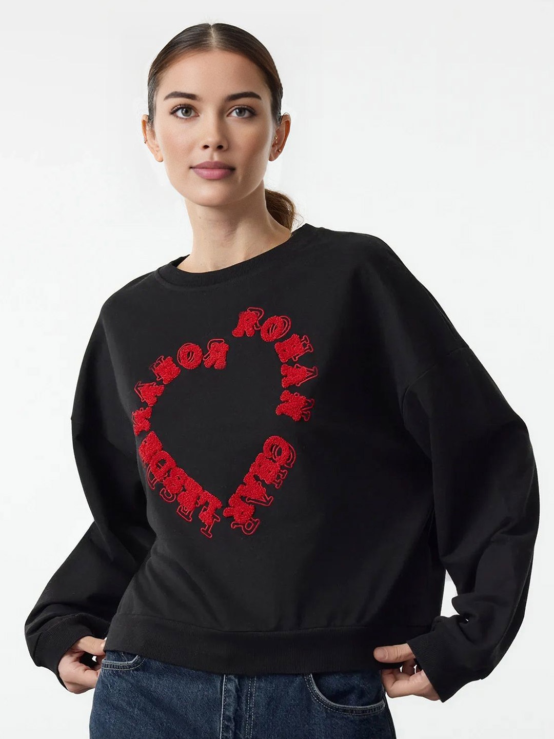 

Trendyol Women Printed Pullover Sweatshirt, Na