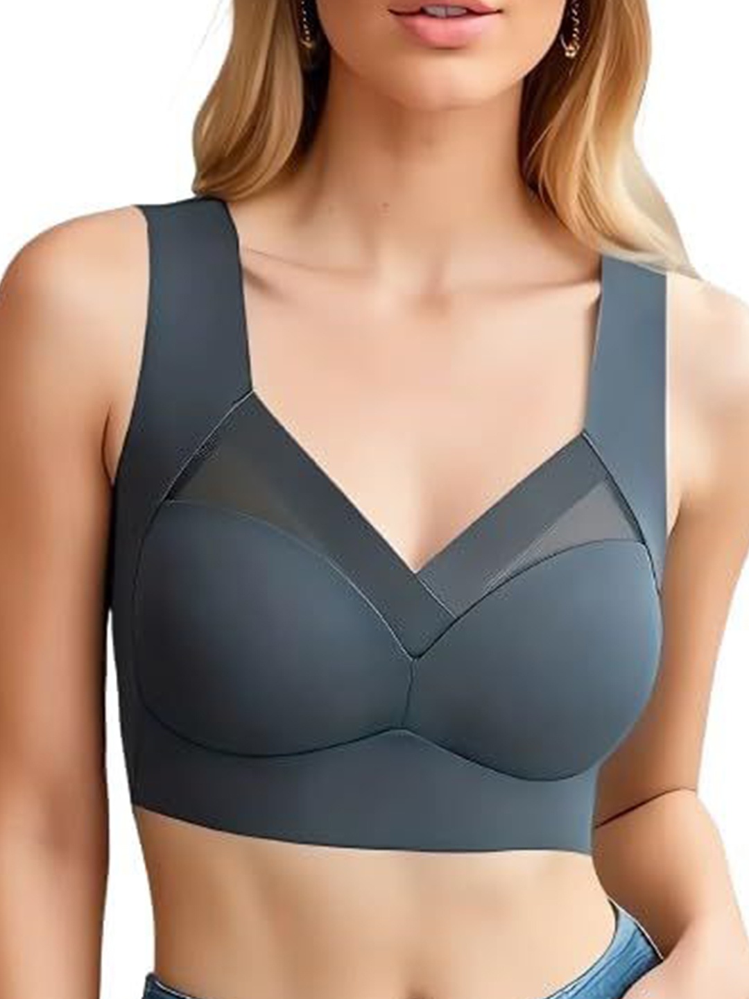 

BRACHY Bra Full Coverage Lightly Padded, Grey