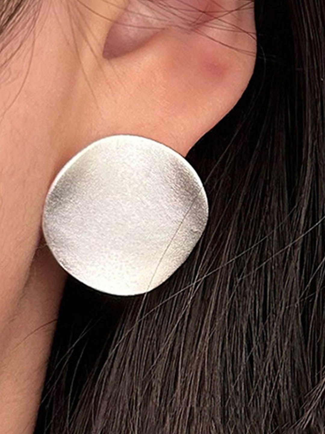 

StyleCast Contemporary Shaped Studs, Silver