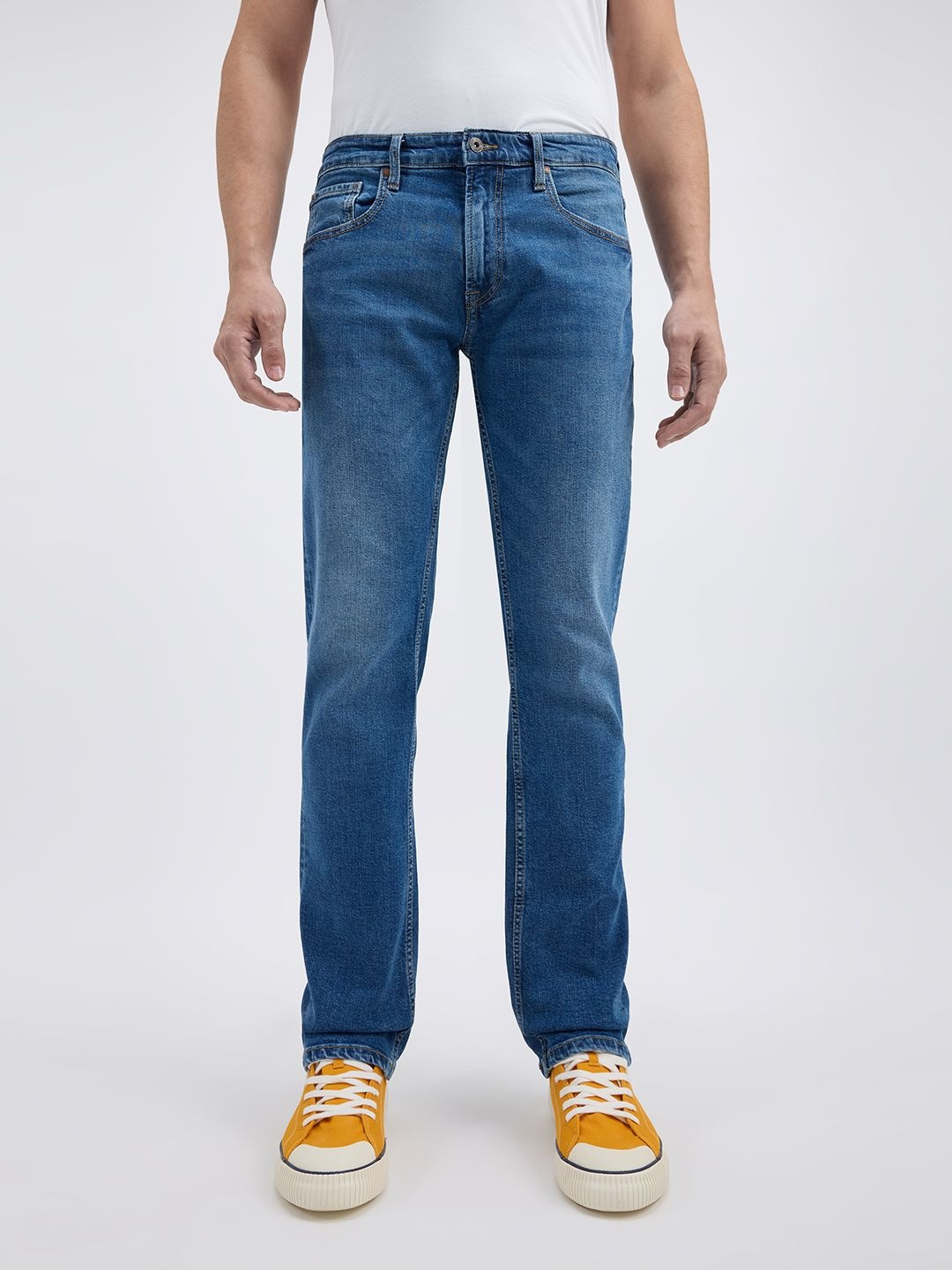 

Pepe Jeans Men Holborne Straight Fit Light Fade Jeans, Blue