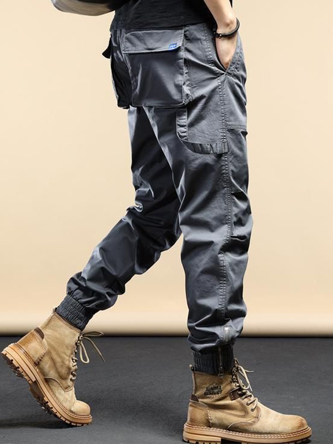 

StyleCast Men Joggers Trousers, Grey