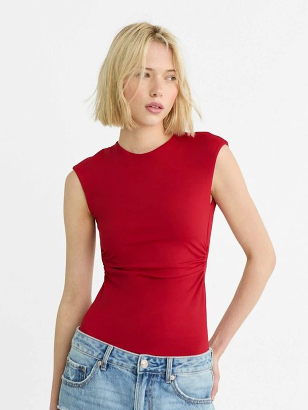 

LULU & SKY Women Fitted Top, Red