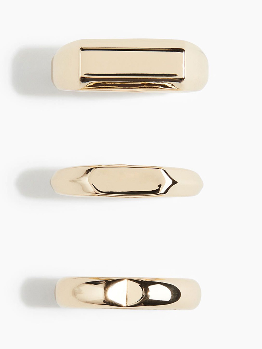 

H&M 3-Pack Rings, Gold