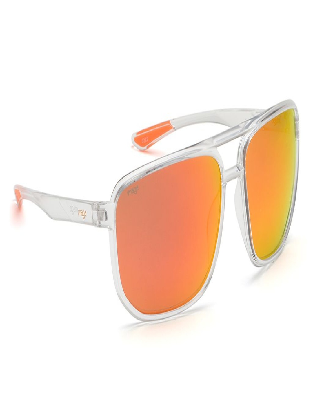 

Image Men Rectangle Sunglasses with UV Protected Lens IMS775C4SG, Brown