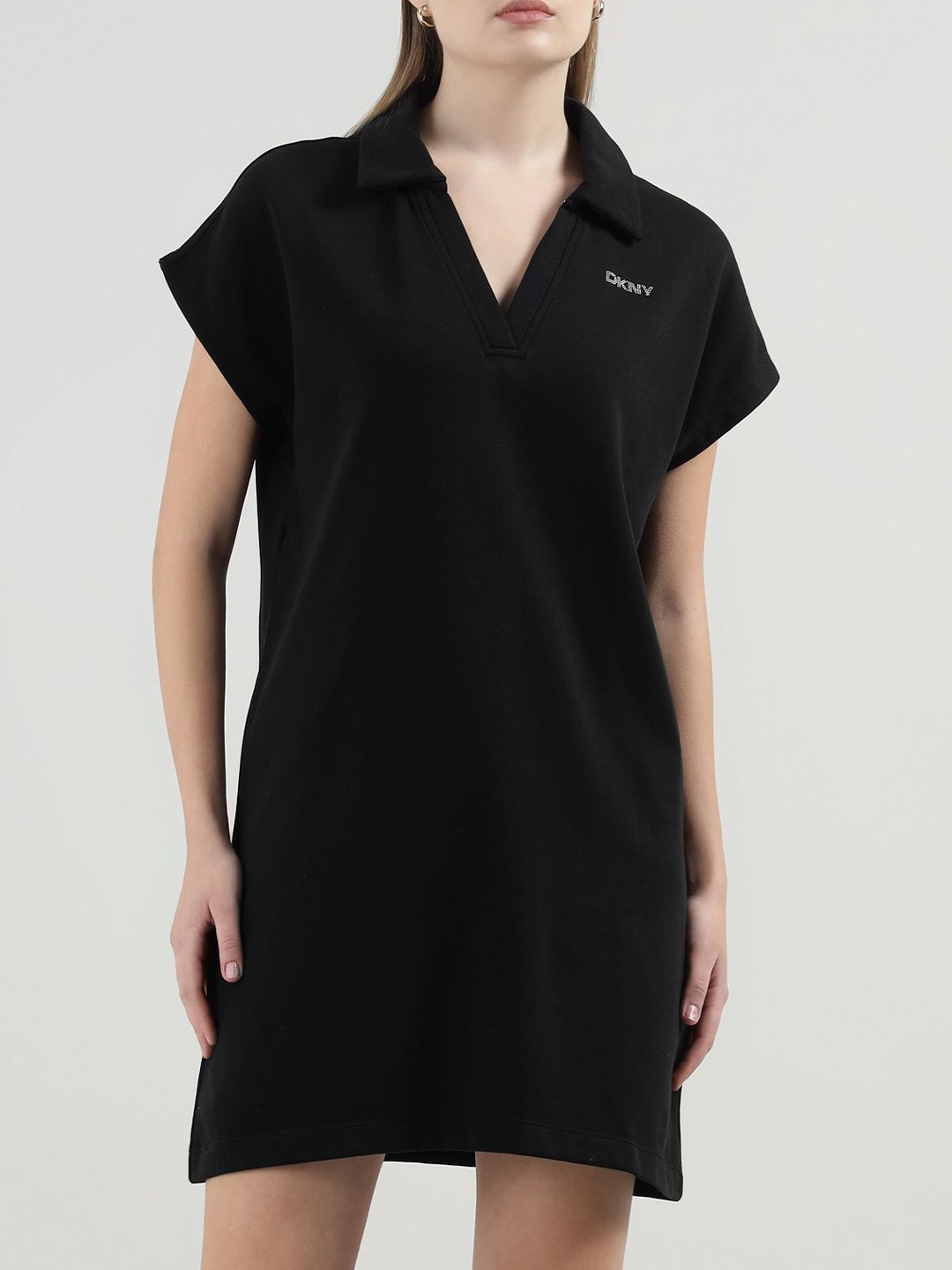 

DKNY T-shirt Mini Dress, Black