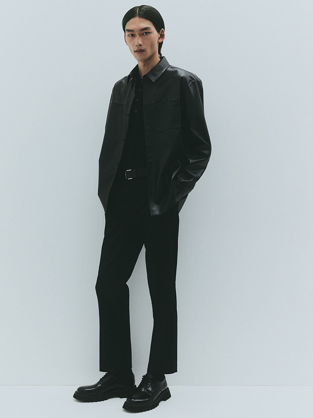 

H&M Regular Fit Suit Trousers, Black