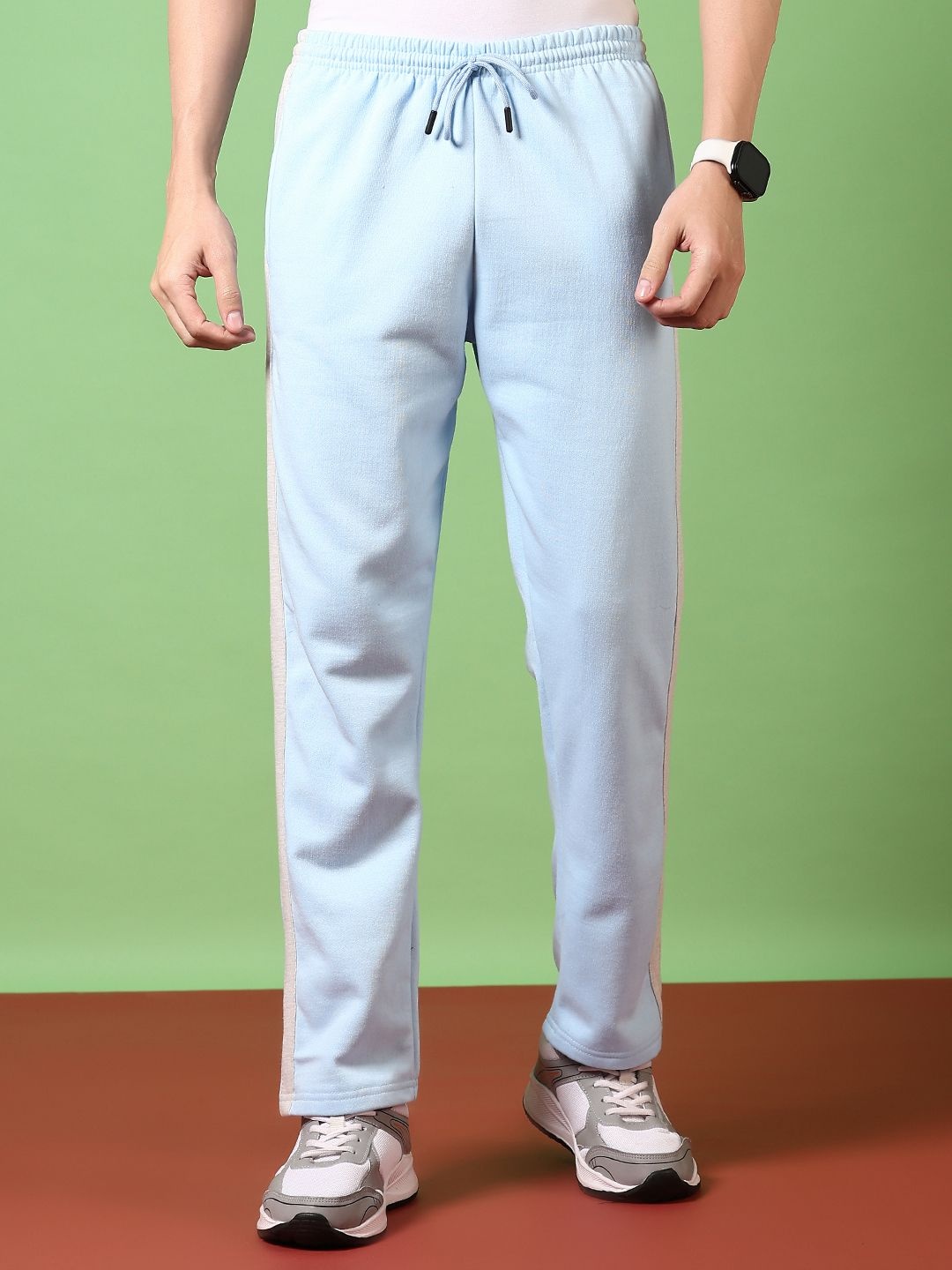 

V-Mart Men Solid Track Pants, Blue