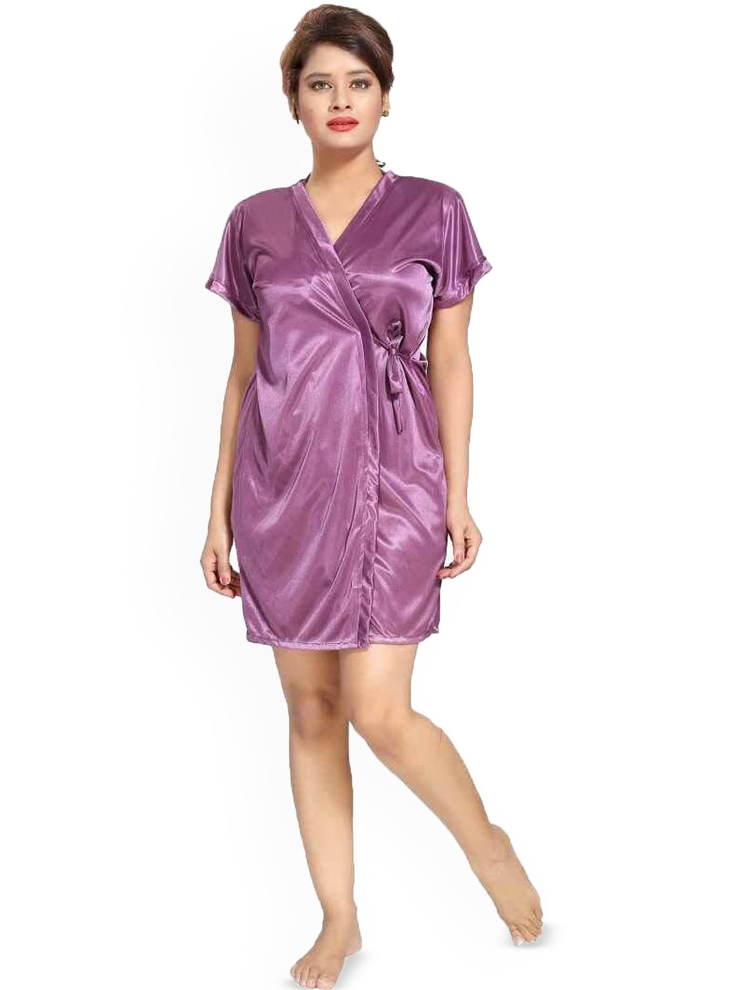 

SSoShHub Short Sleeves Robe, Purple