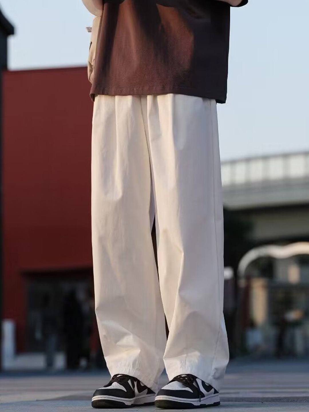 

StyleCast Men Straight Fit Trousers, White
