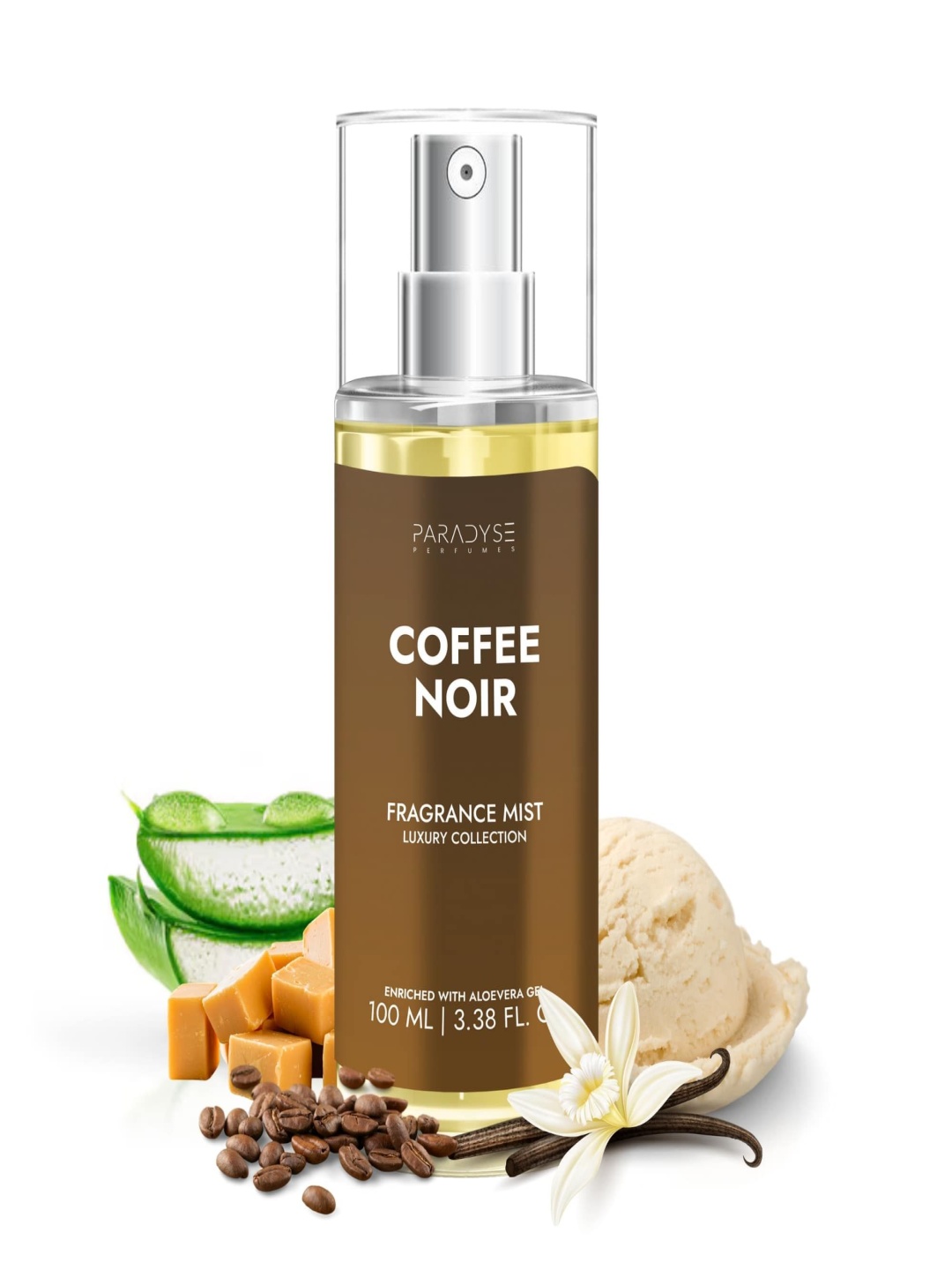 

PARADYSE PERFUMES Coffe Noir Body Mist - 100ml, Transparent