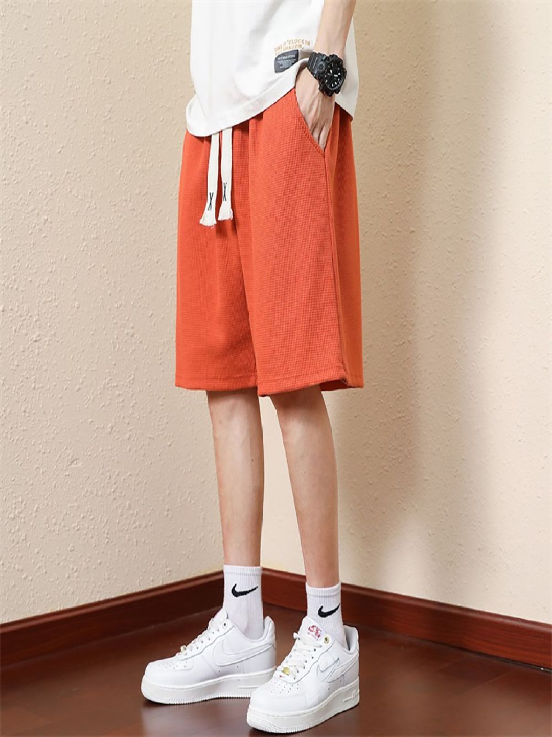 

StyleCast x Revolte Men Regular Fit Shorts, Orange