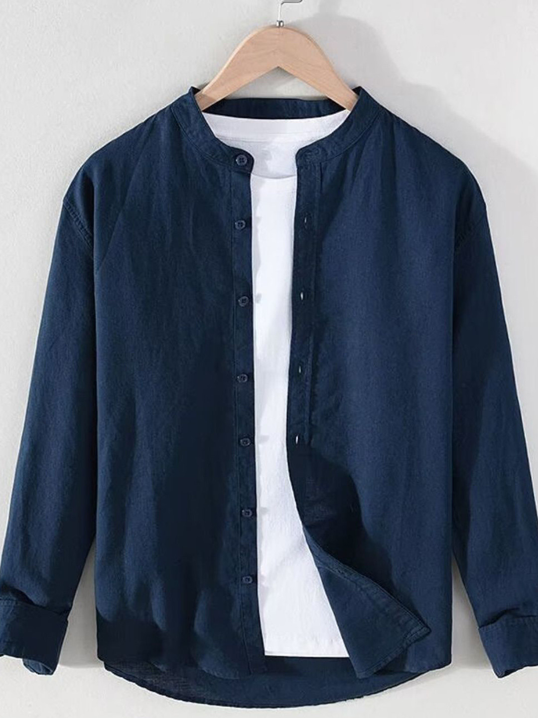 

StyleCast Men Solid Casual Shirt, Navy blue