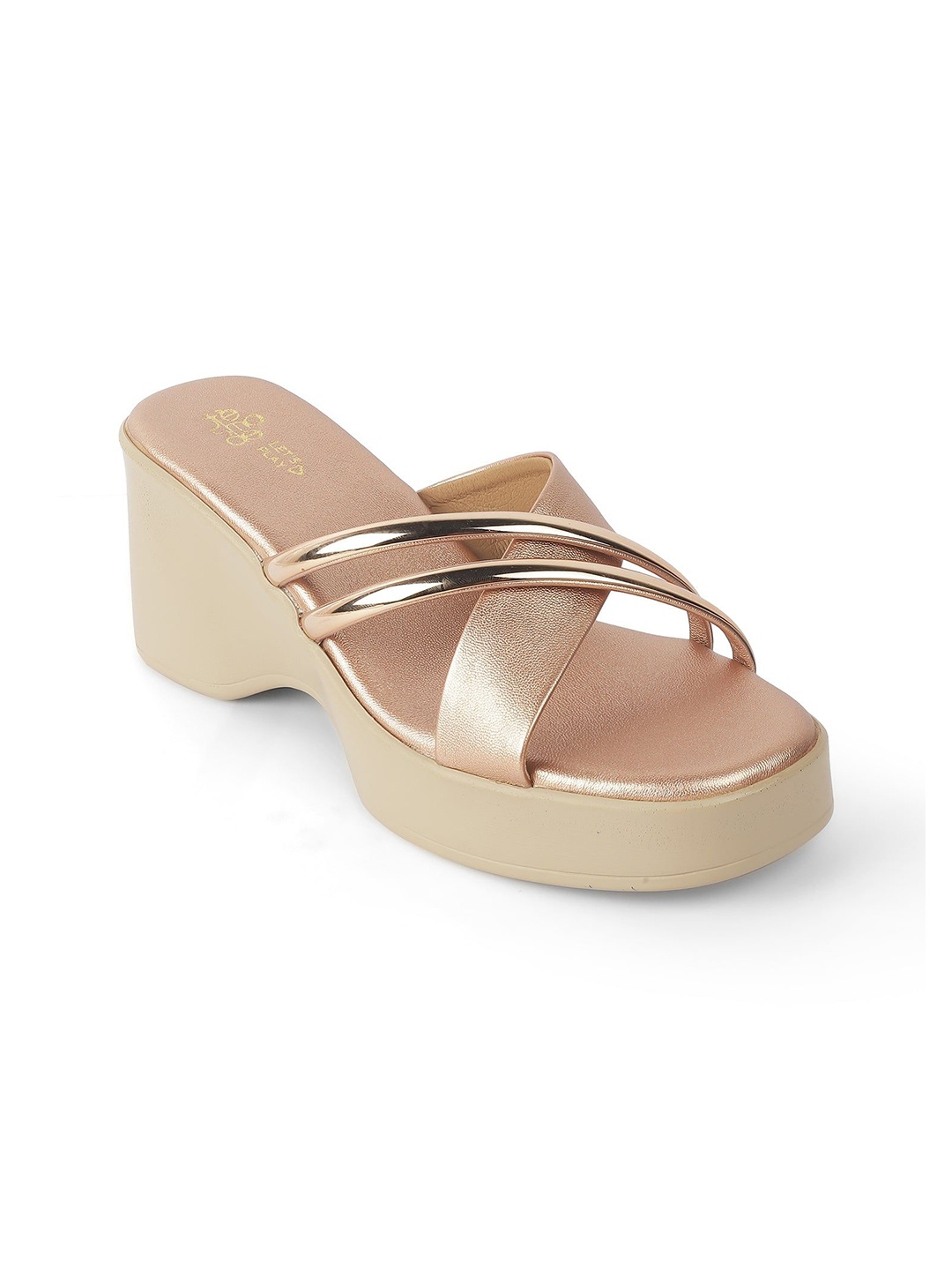 

Tresmode Women Open Toe Party Block Sandals, Beige