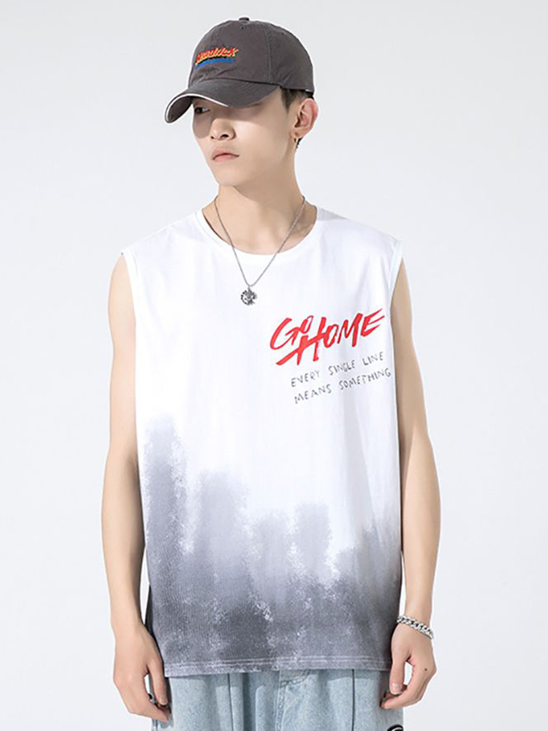 

StyleCast x Revolte Men Typography Printed Round Neck Cotton T-shirt, White
