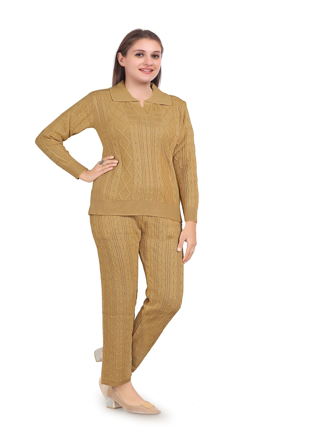 

Pampara Winter Sweater And Trouser, Mustard