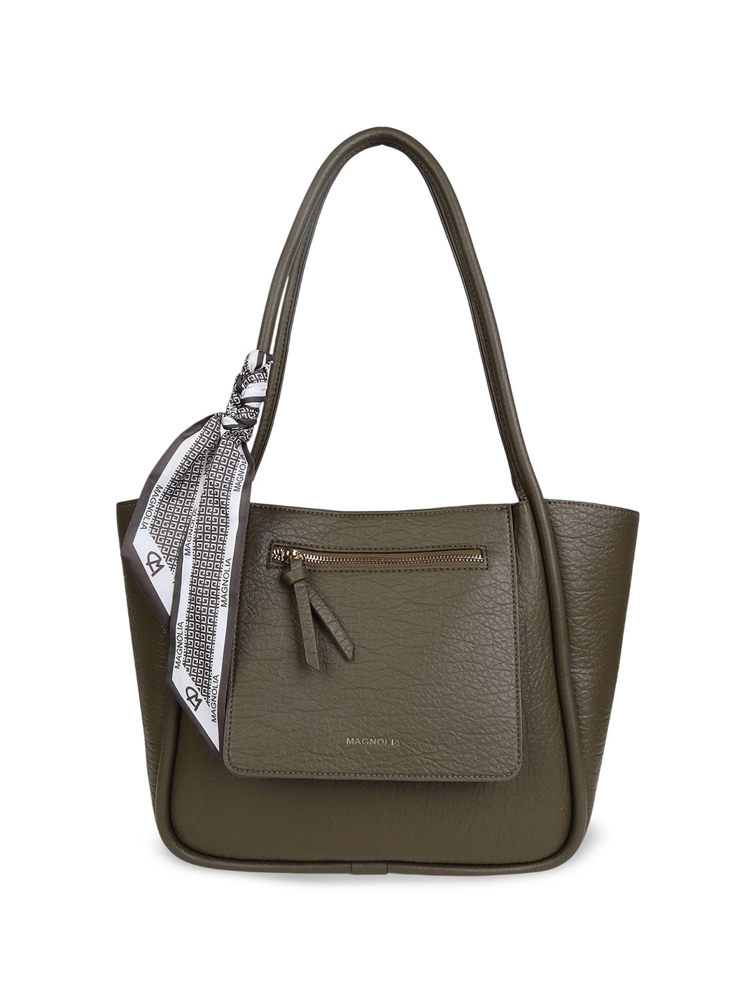 

MAGNOLIA PU Shopper Tote Bag, Green